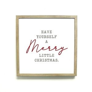 Merry Little Christmas Framed Wall Art